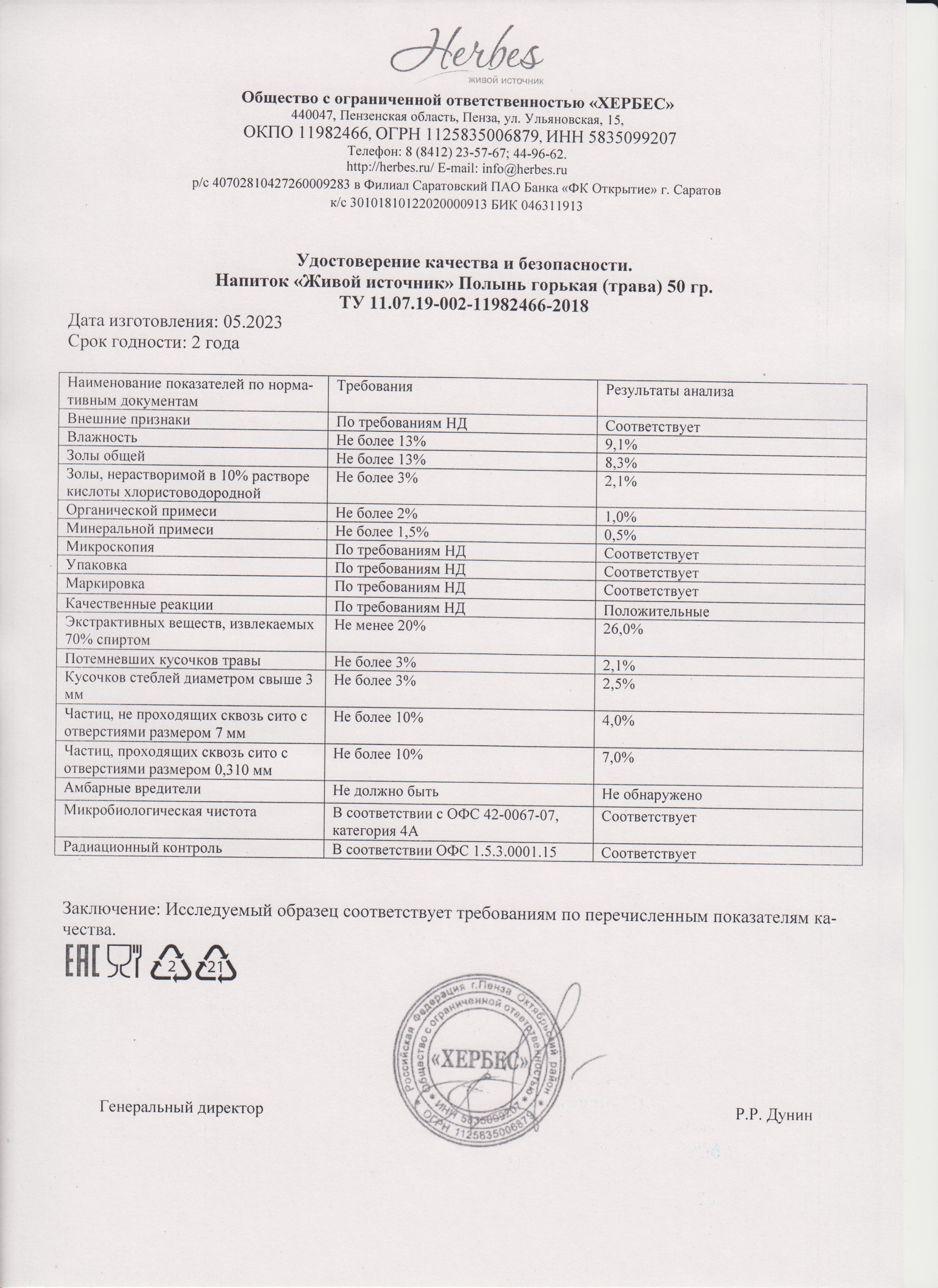 Паспорт №052023
